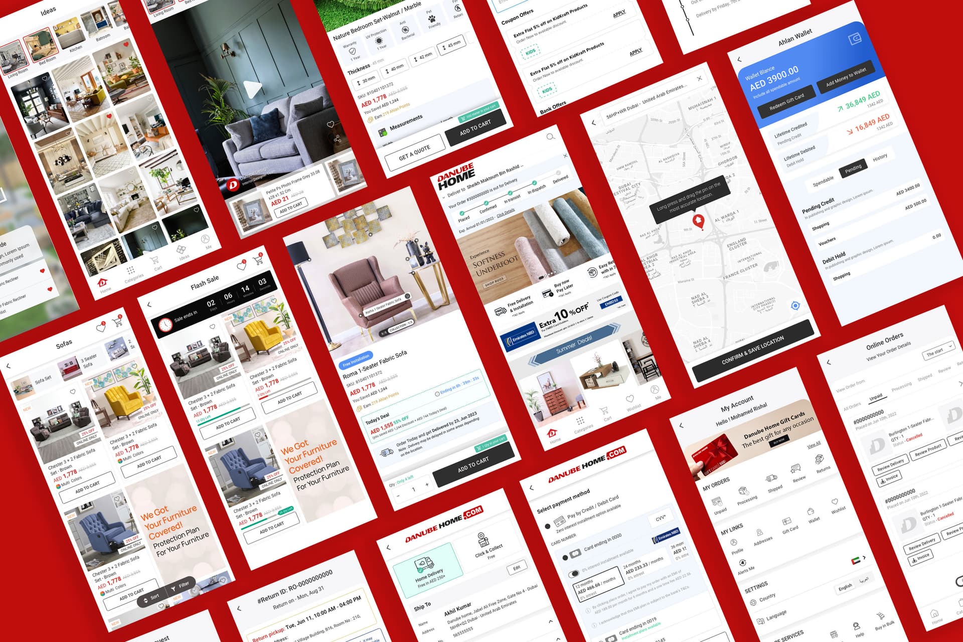 Home & Furniture Commerce — Web & App — screen preview