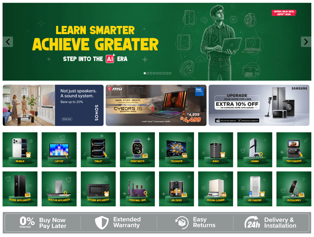 Electronics Store — E-commerce — screen preview